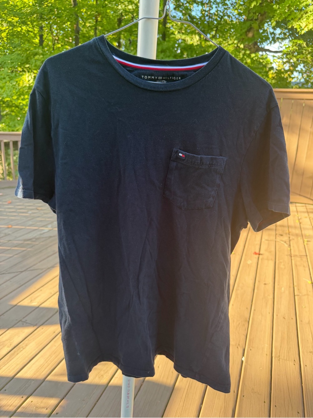 Tommy Hilfiger Navy Short-Sleeve Pocket Tee